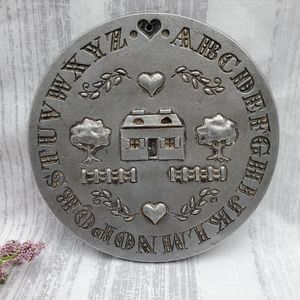 Vintage Farmhouse Pewter Bun Warmer *